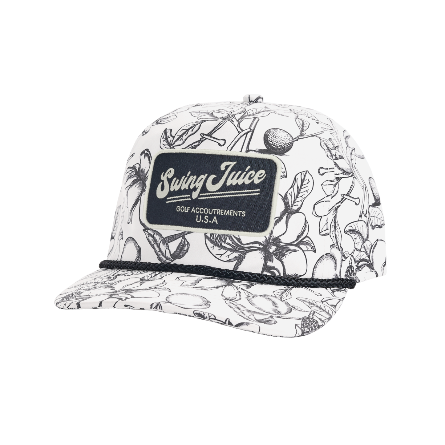Magnolia Toile Rope Hat – Ivory