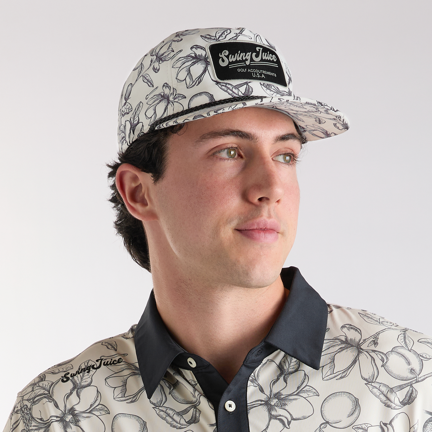 Magnolia Toile Rope Hat – Ivory