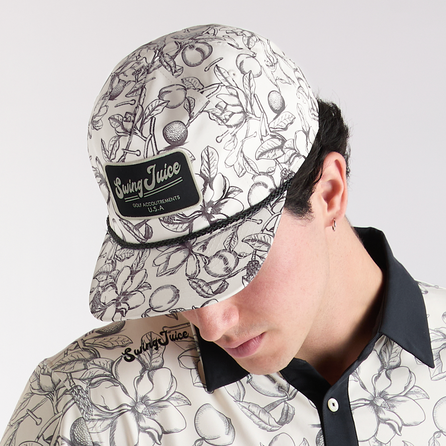 Magnolia Toile Rope Hat – Ivory