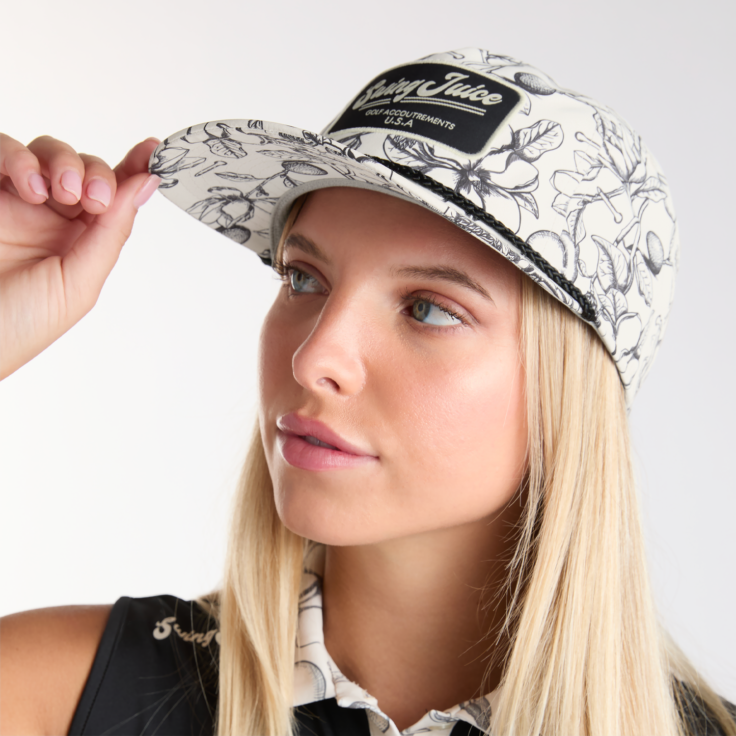 Magnolia Toile Rope Hat – Ivory