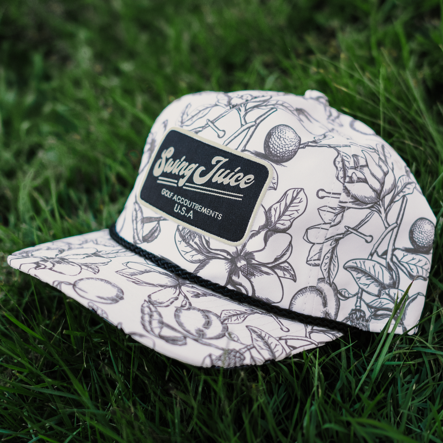 Magnolia Toile Rope Hat – Ivory