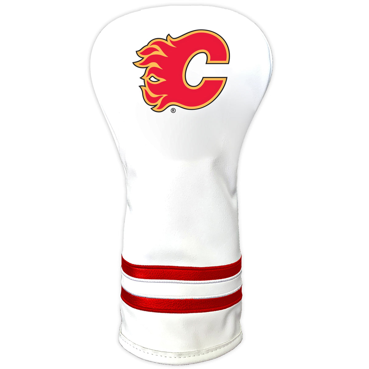 Calgary Flames Vintage White Printed Driver Headcover
