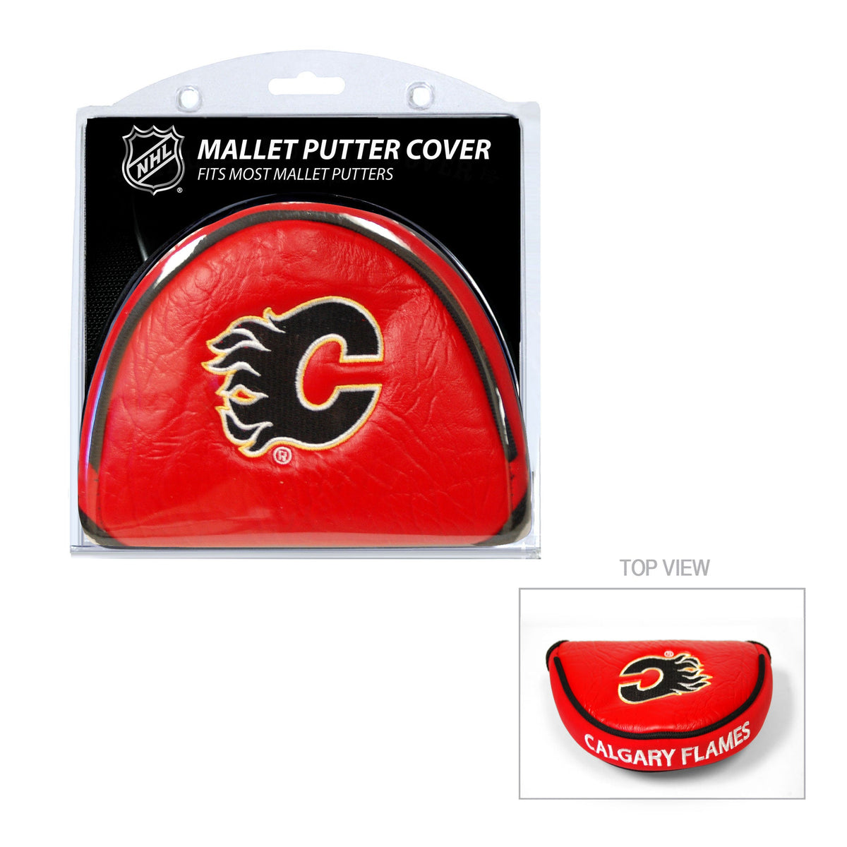 Calgary Flames Vintage Embroidered Mallet Putter Headcover