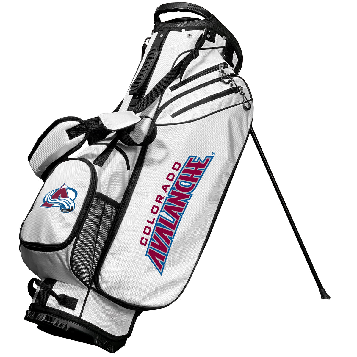 Colorado Avalanche Birdie stand golf bag, White color