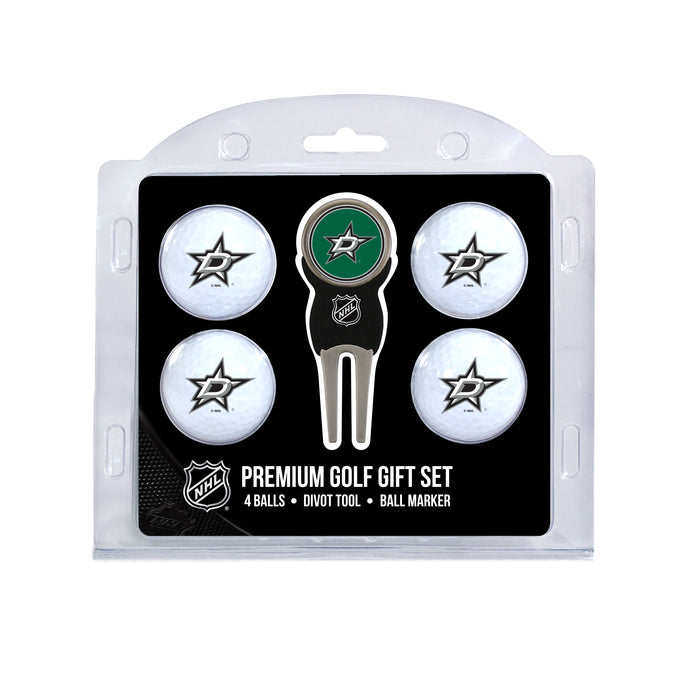 Dallas Stars four ball golf gift set with divot tool and ball marker