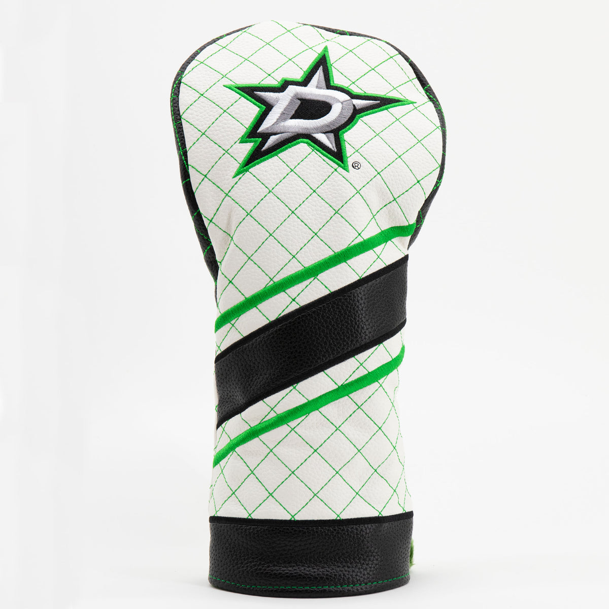 Dallas Stars Striped Driver quilted headcover, front view