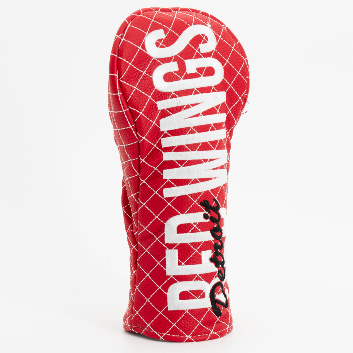 Detroit Red Wings Solid Fairway quilted headcover, angled view