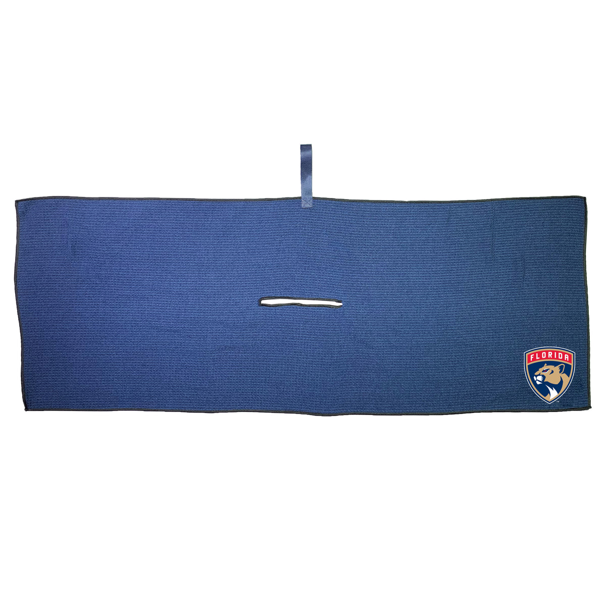 Florida Panthers 16 x 40 microfiber golf towel with team logo
