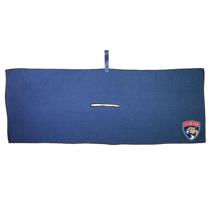 Florida Panthers 16 x 40 microfiber golf towel with team logo