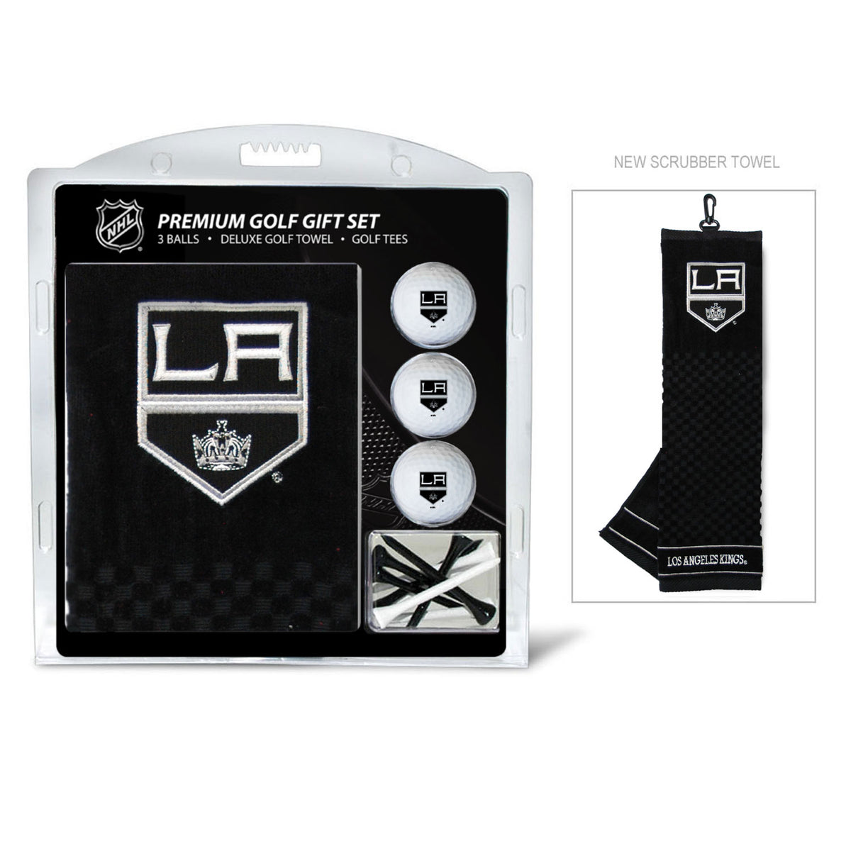 Los Angeles Kings Embroidered Towel Golf Gift Set
