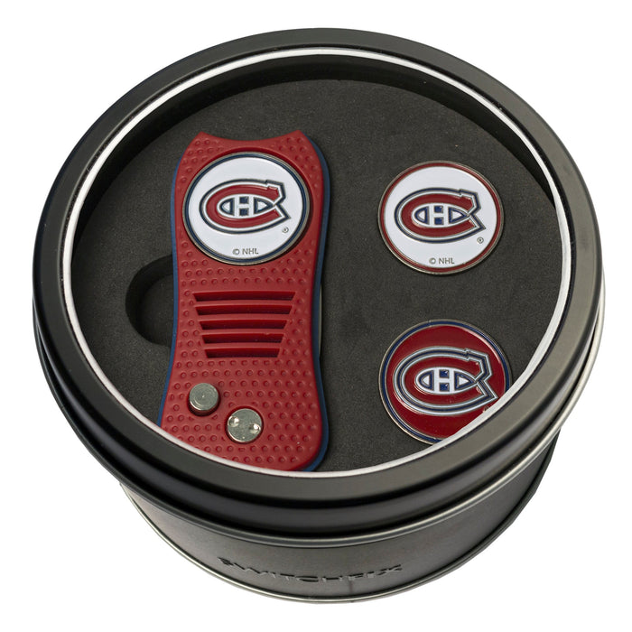 Montreal Canadiens Switchblade divot tool and ball marker tin gift set