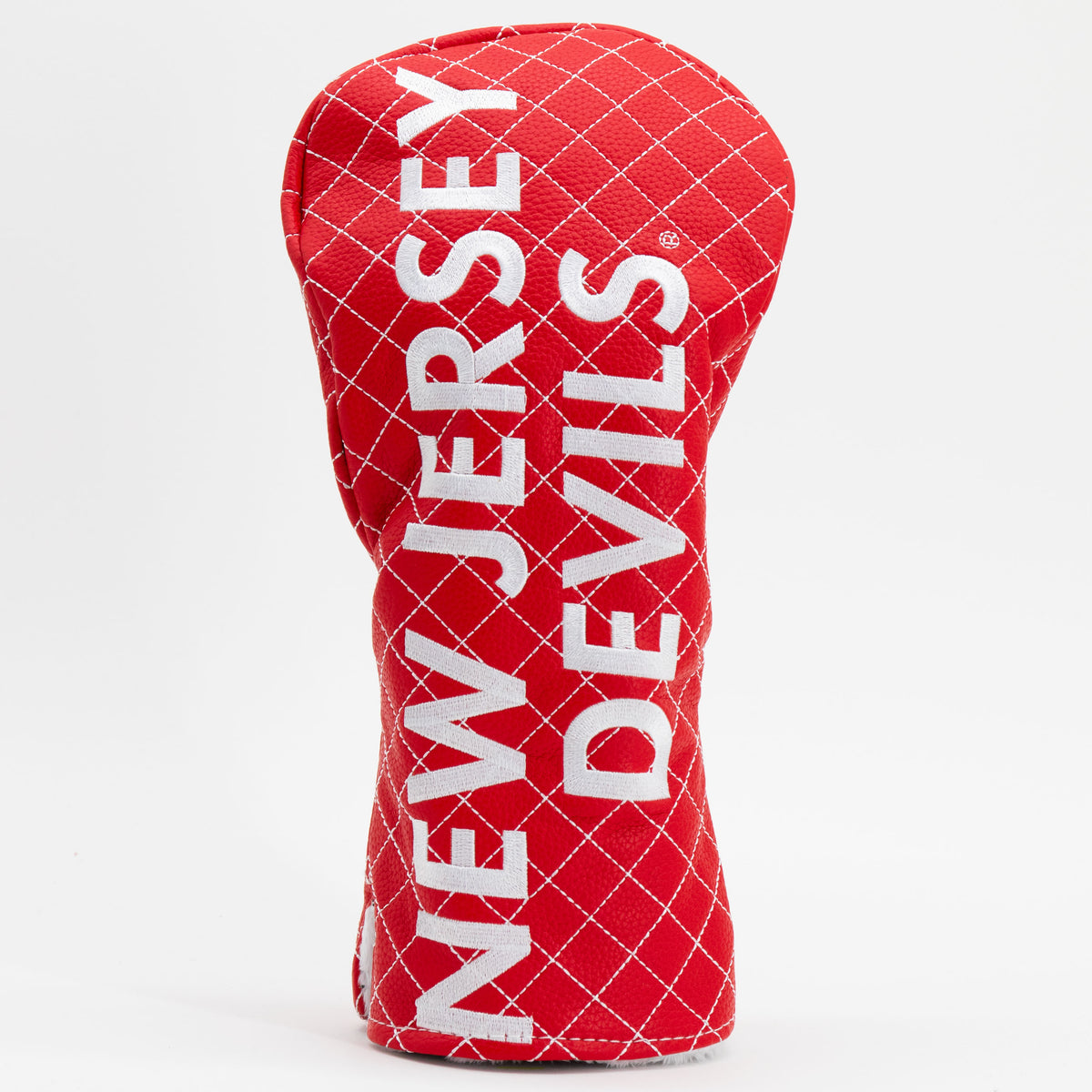 New Jersey Devils Solid Driver quilted headcover, front view