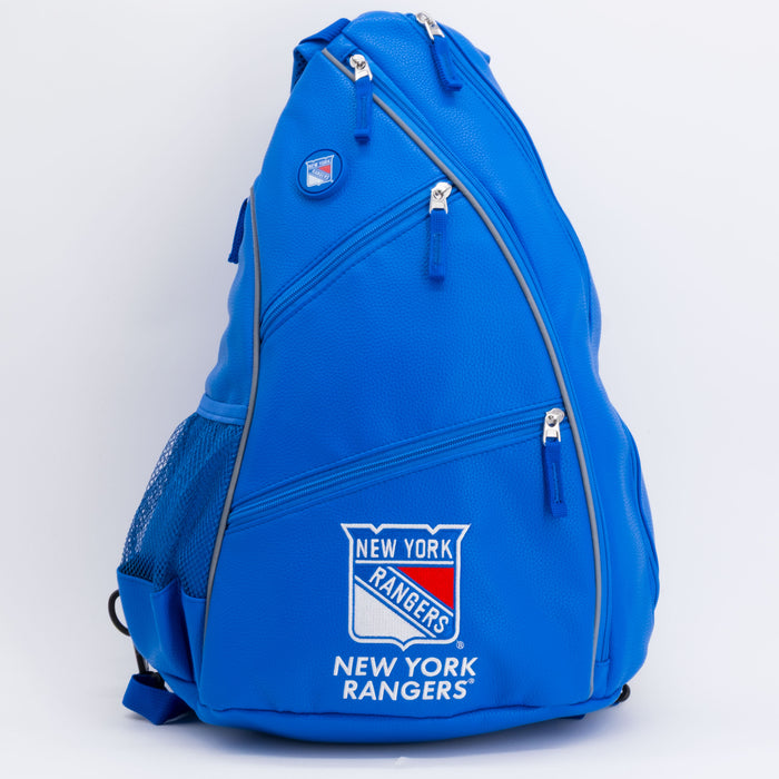 New York Rangers PU leather backpack by Team Golf, view 1