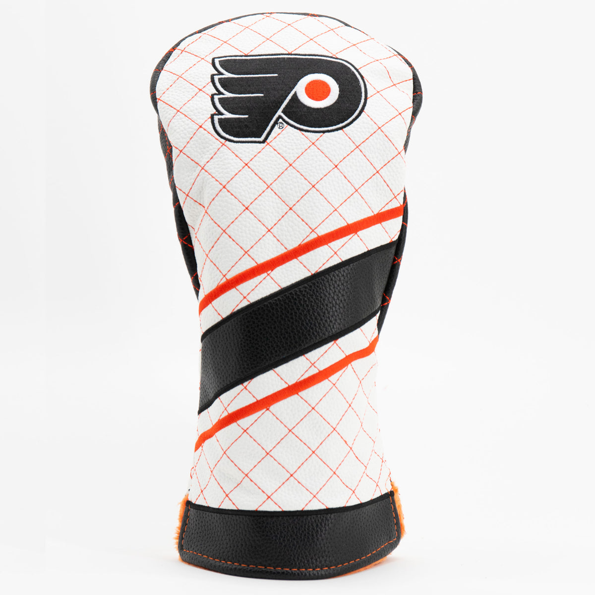 Philadelphia Flyers Striped Driver quilted headcover, front view