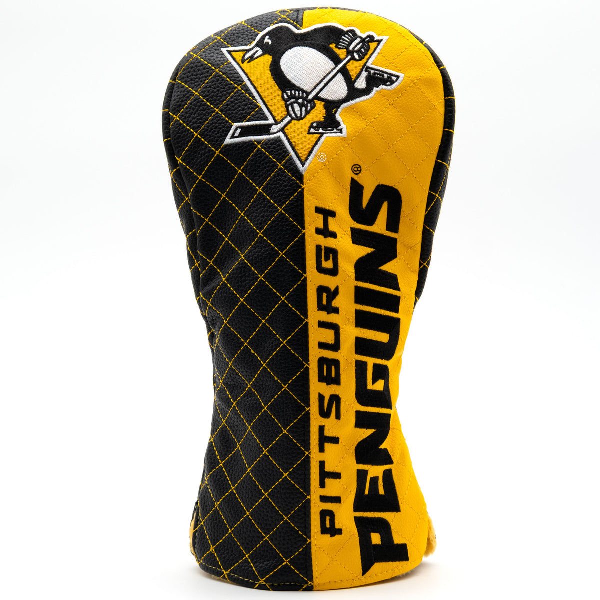 Pittsburgh Penguins Split Driver quilted headcover, front view