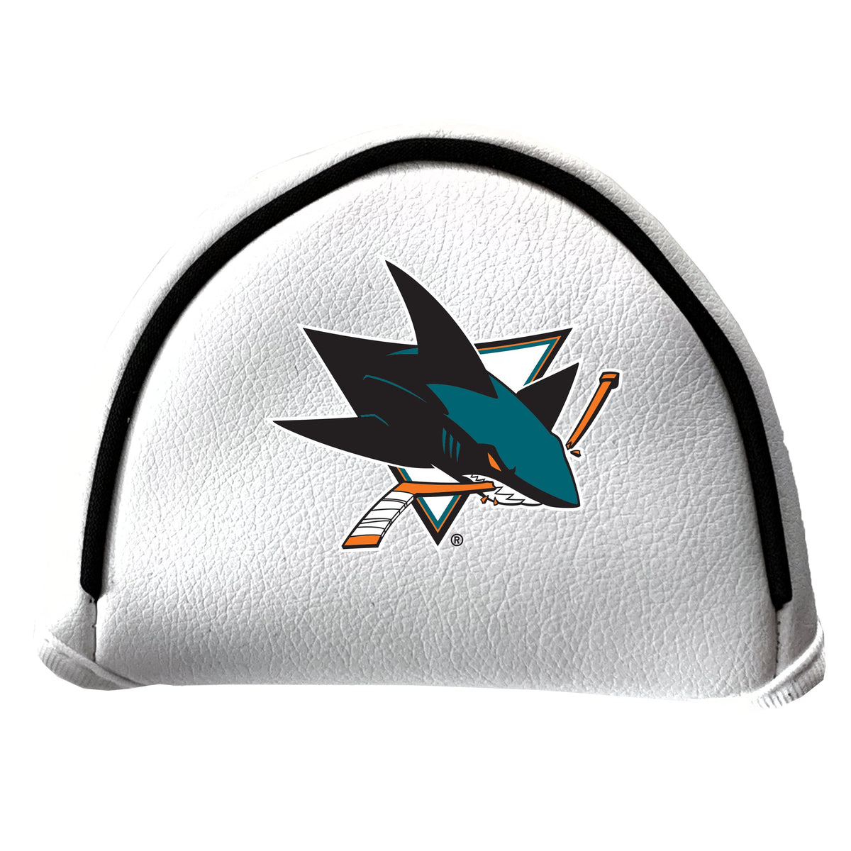 San Jose Sharks Vintage White Printed Mallet Putter Headcover