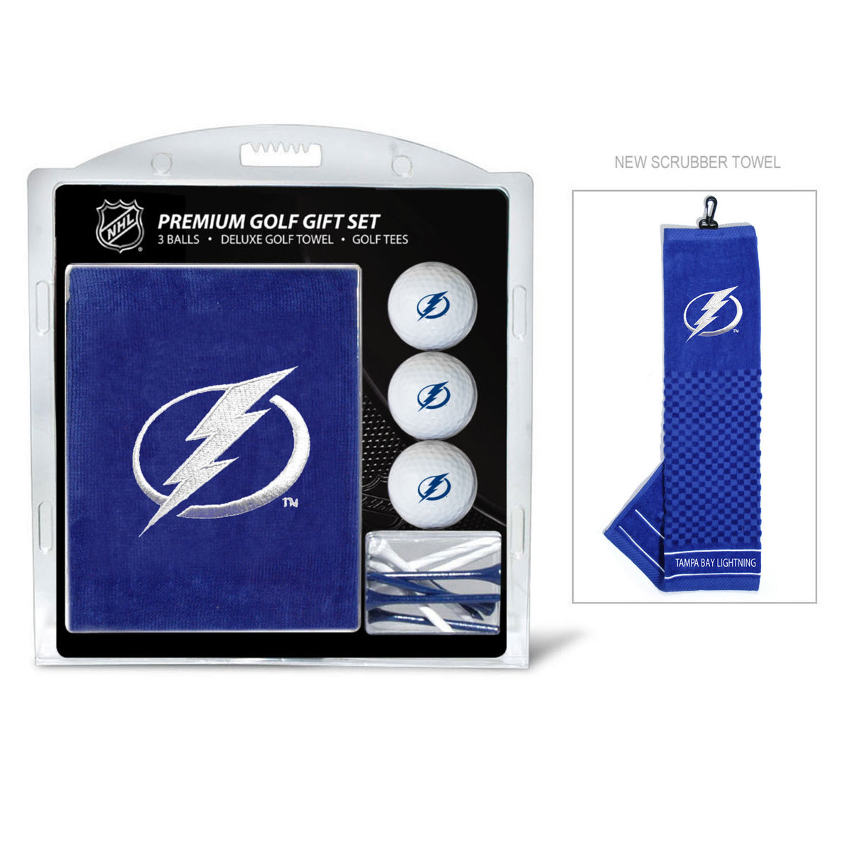Tampa Bay Lightning Embroidered Towel Golf Gift Set