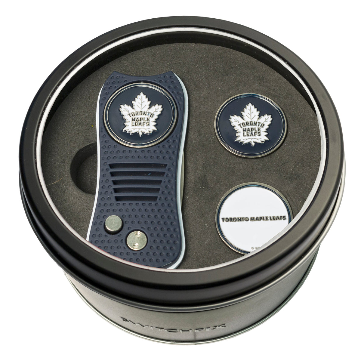 Toronto Maple Leafs Switchblade divot tool and ball marker tin gift set