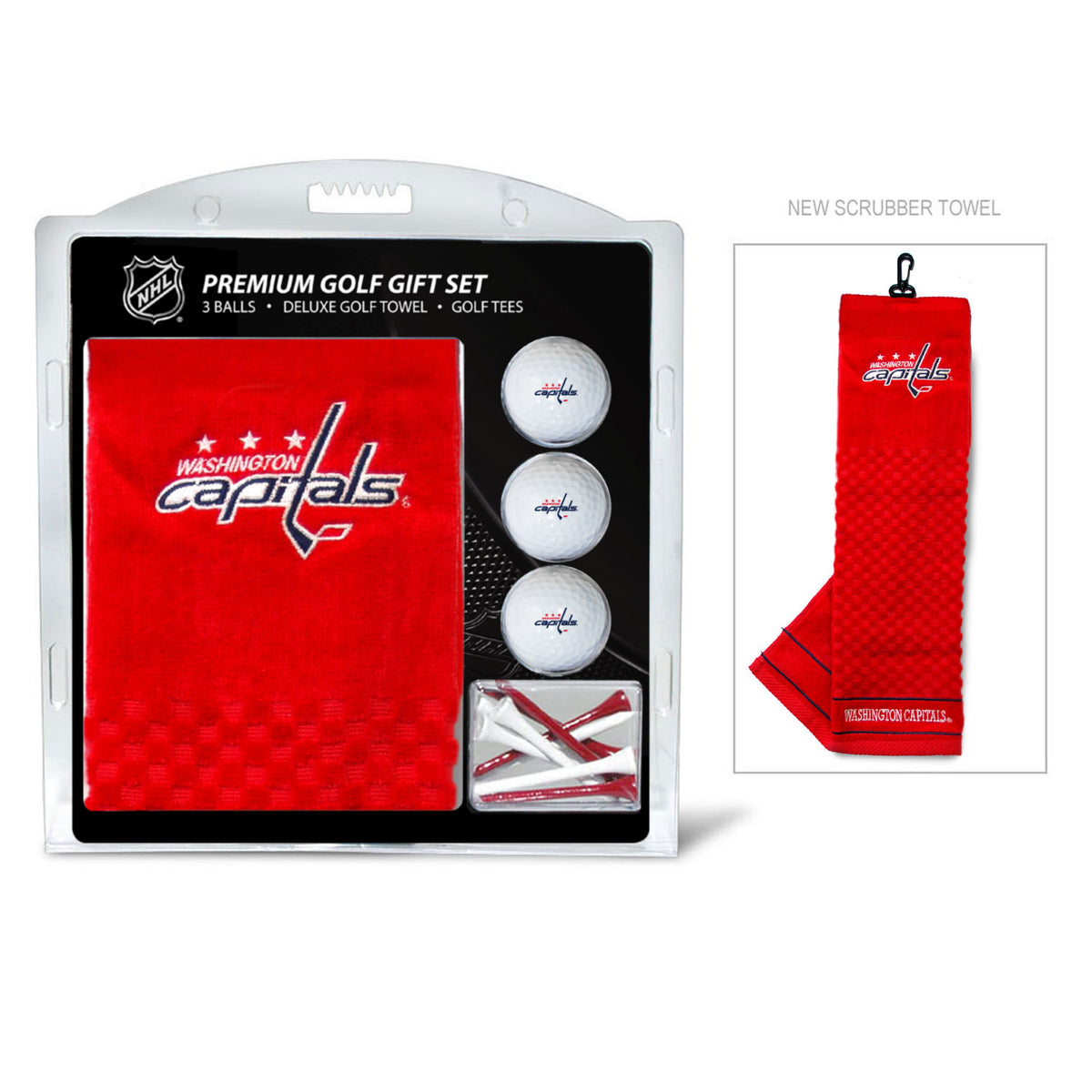 Washington Capitals Embroidered Towel Golf Gift Set