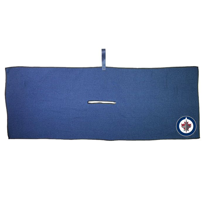 Winnipeg Jets 16 x 40 microfiber golf towel with team logo