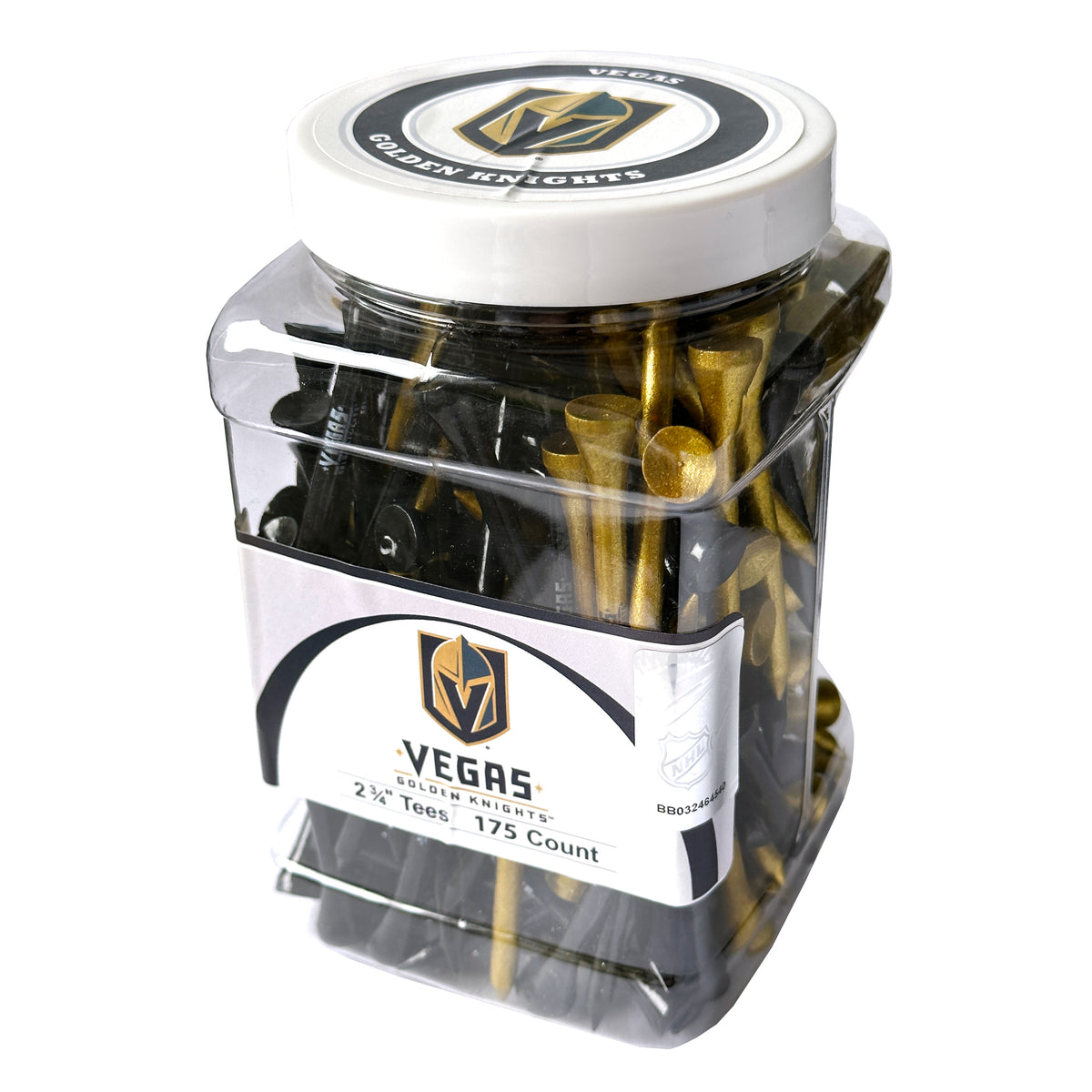 Vegas Golden Knights 175-count golf tee jar with team-imprinted tees