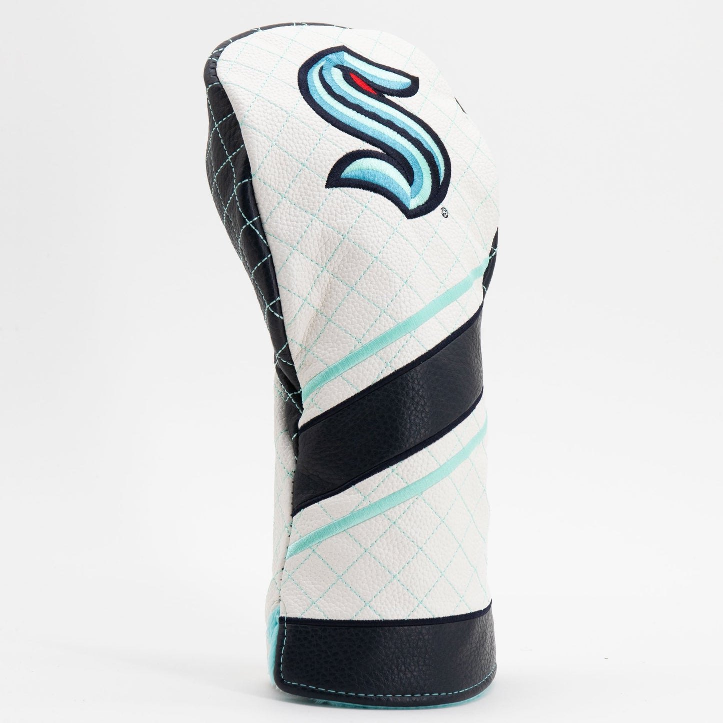 Seattle Kraken stripe driver quilted golf headcover alternate view