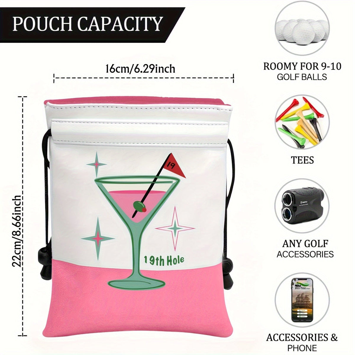 19th Hole Golf Accessory Pouch - Club Rehab