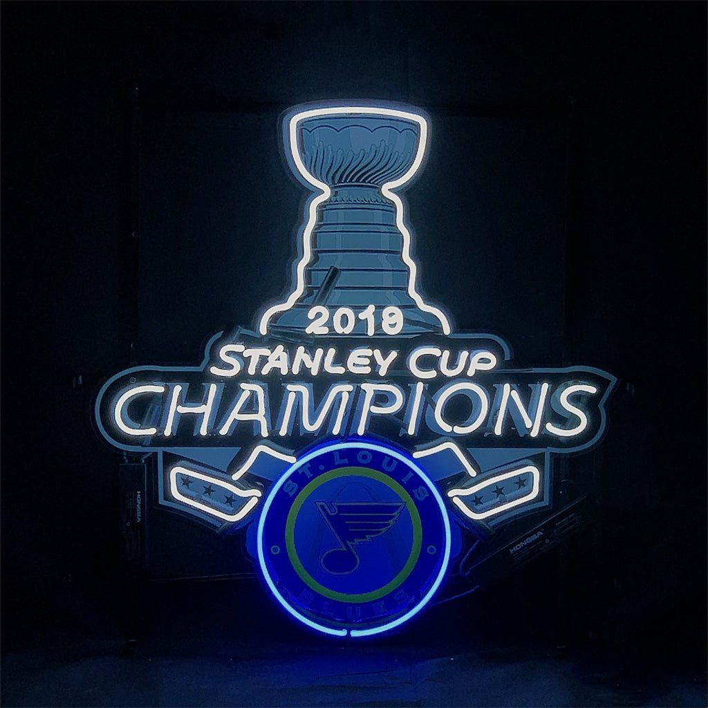 2019 Stanley Cup Champions St. Louis Blues Neon Signs - Club Rehab