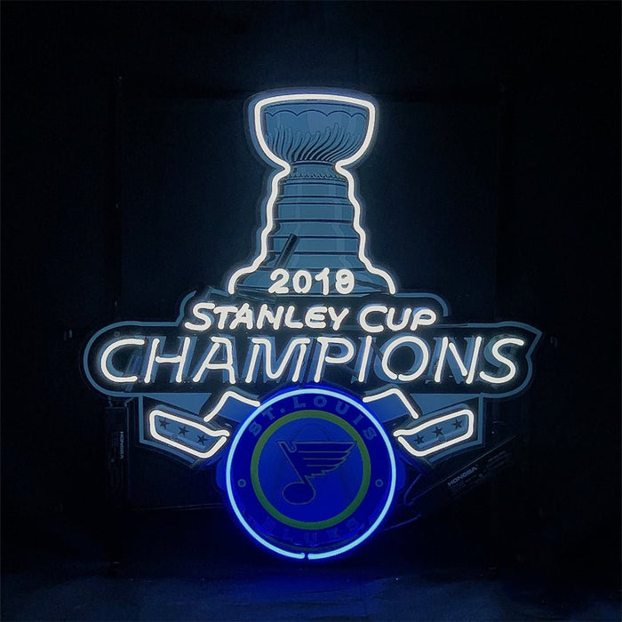 2019 Stanley Cup Champions St. Louis Blues Neon Signs - Club Rehab