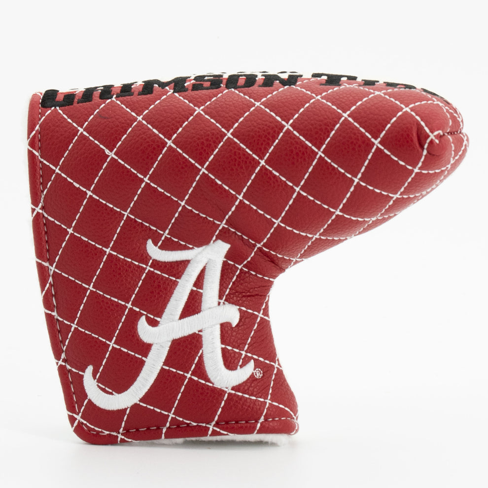 Alabama Crimson Tide Split Quilted Blade Putter Cover, front view