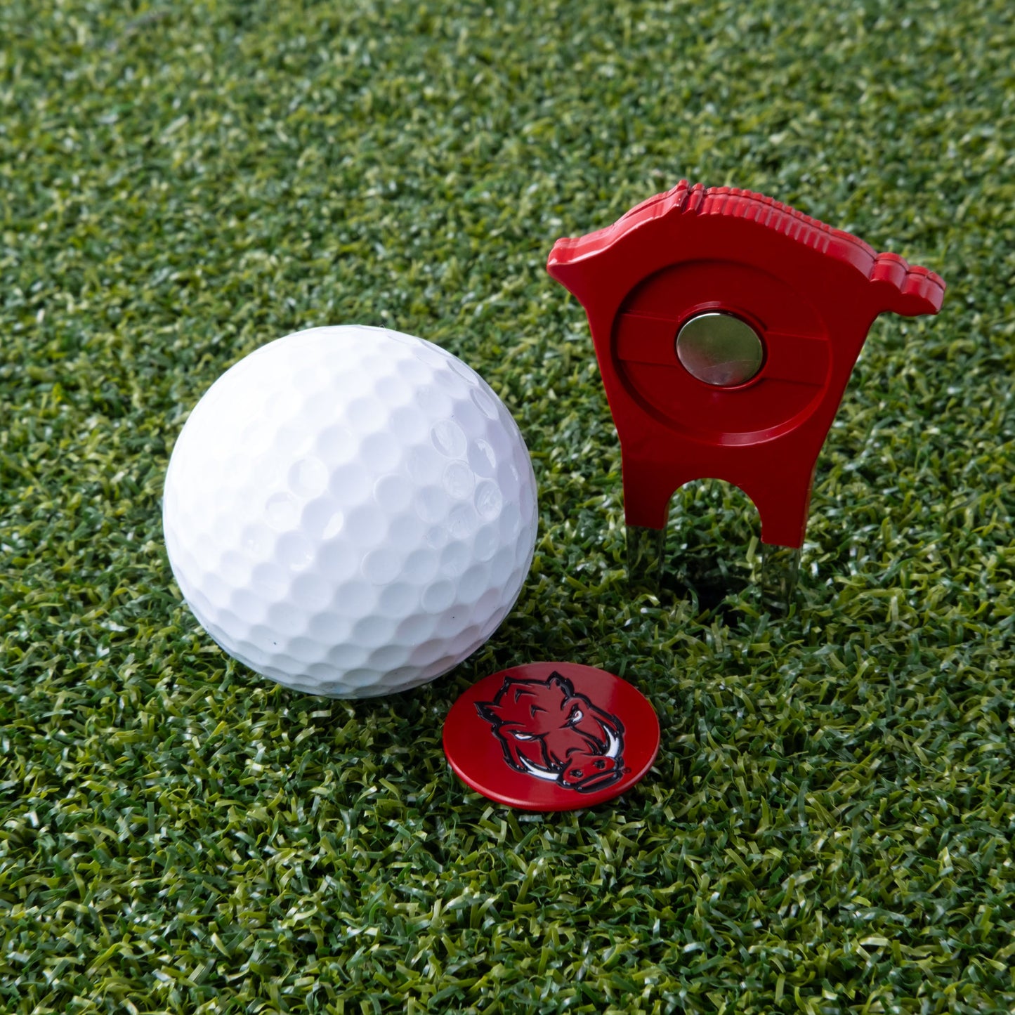 Arkansas Razorbacks Custom Shaped Divot Tool - Image 6 - Club Rehab