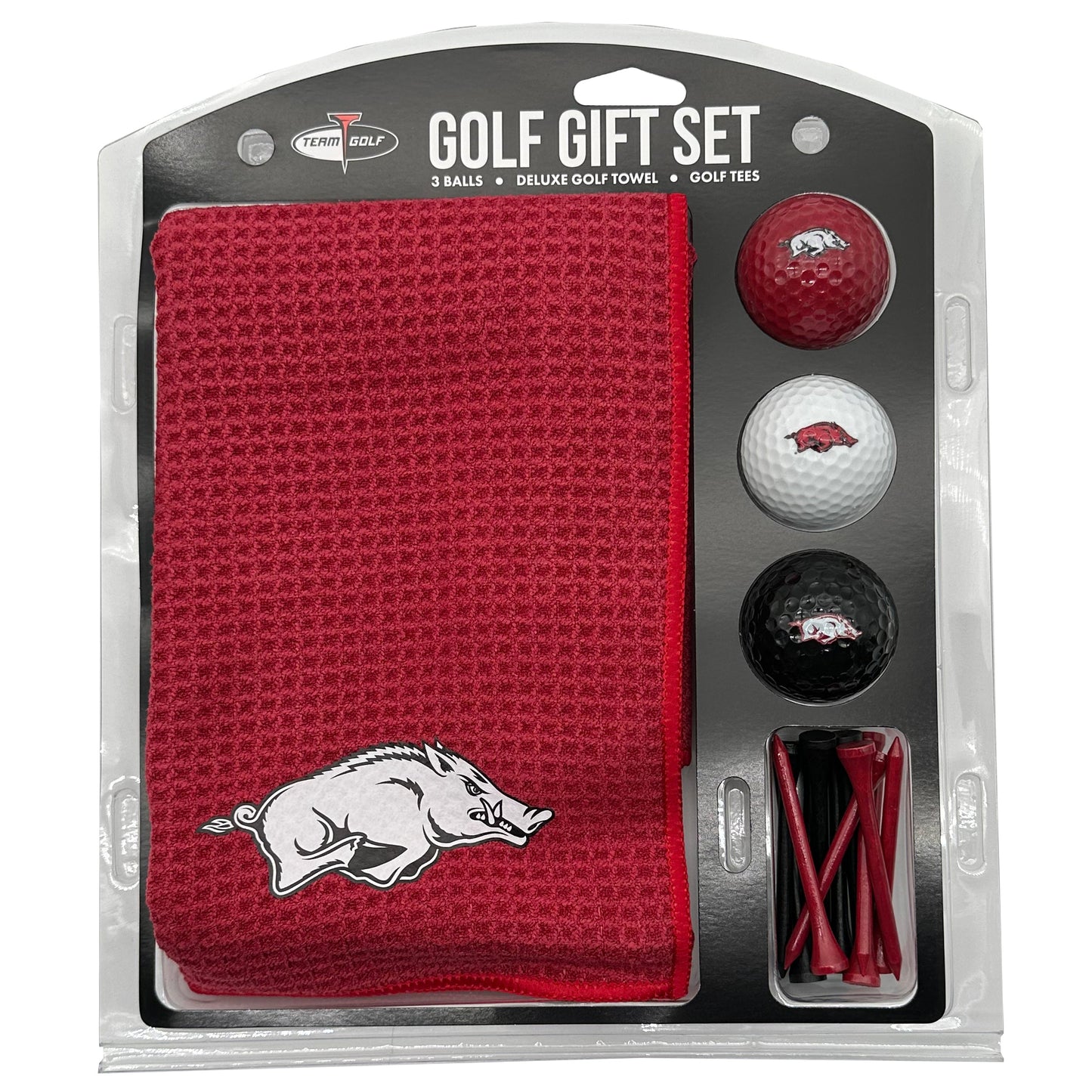 Arkansas Razorbacks Microfiber Towel Golf Gift Set - Club Rehab