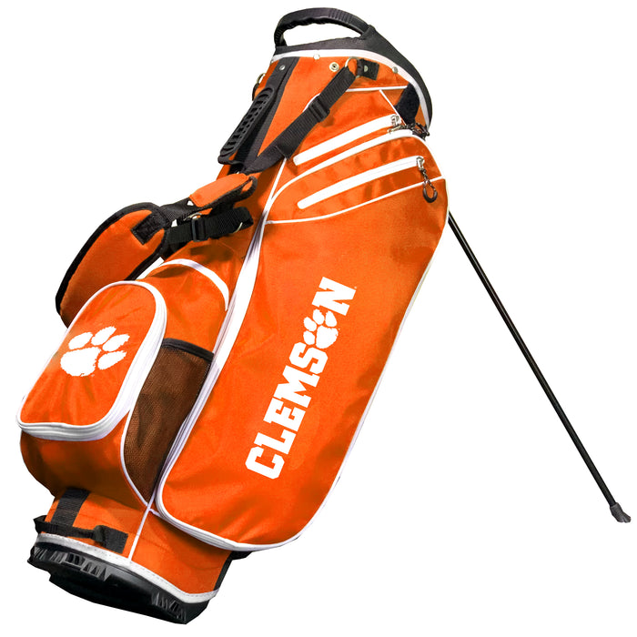 Clemson Tigers Birdie stand golf bag, Orange color