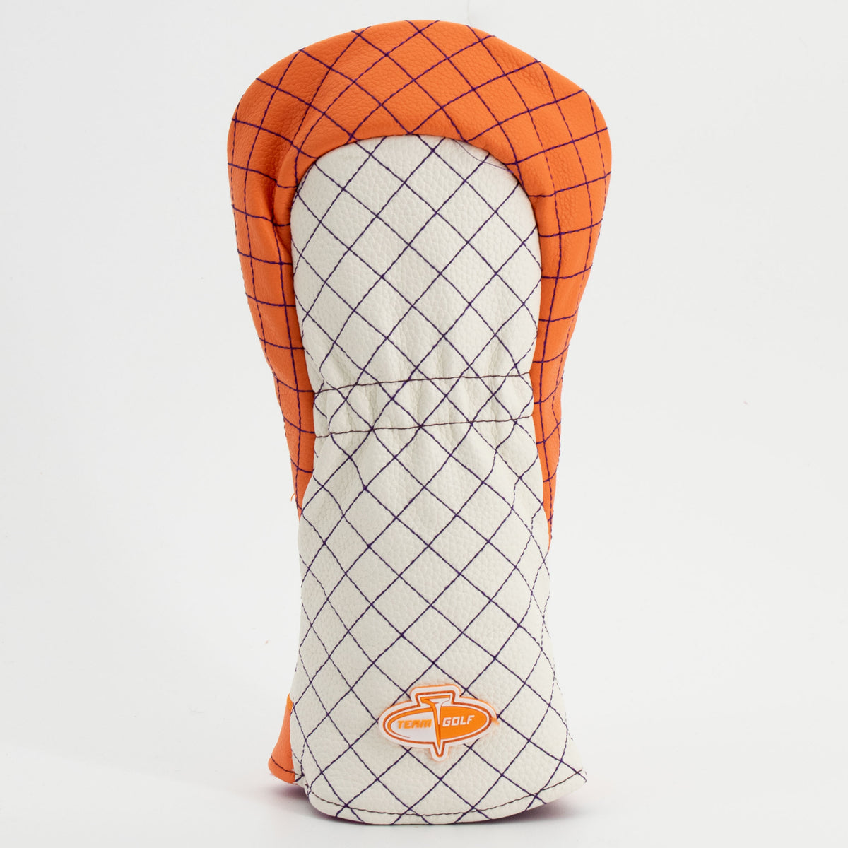 Clemson Tigers Striped Quilted Fairway Headcover, back view