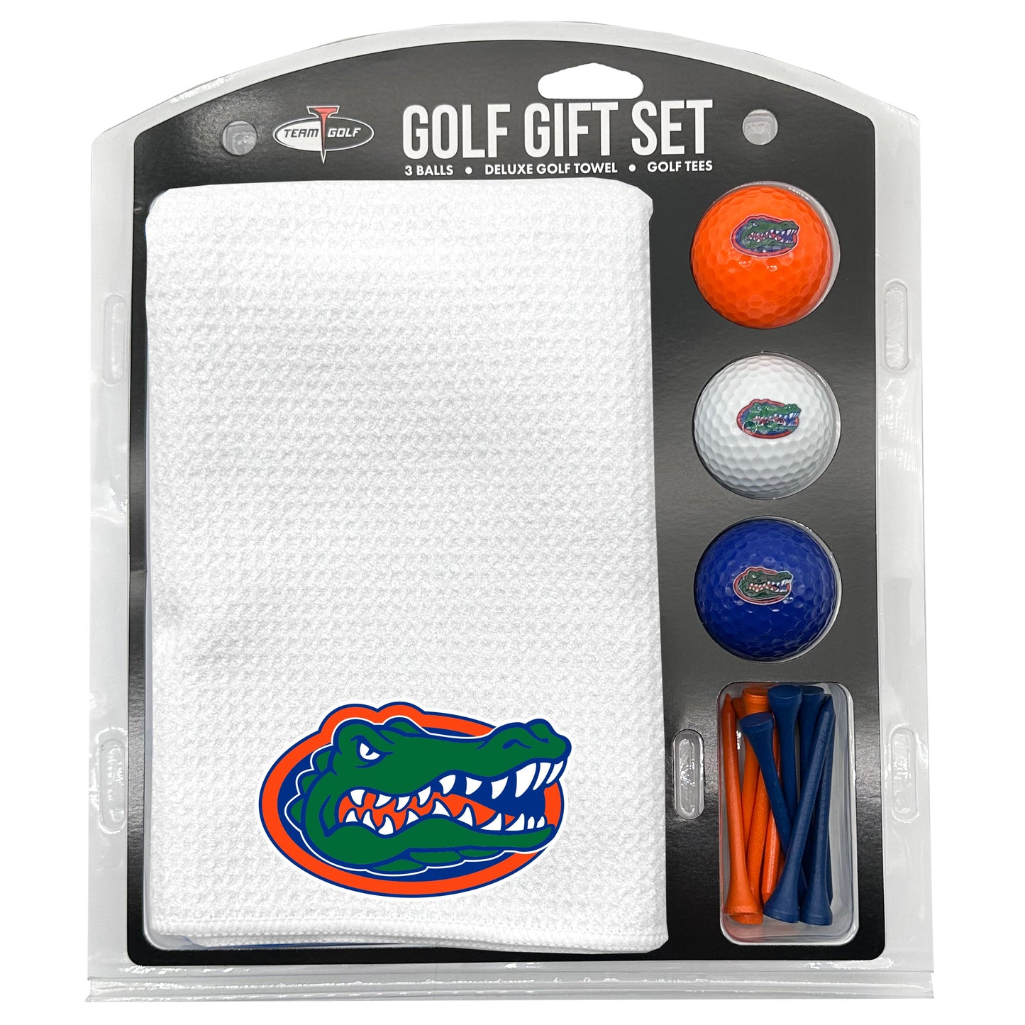 Florida Gators White Microfiber Towel Golf Gift Set - Club Rehab