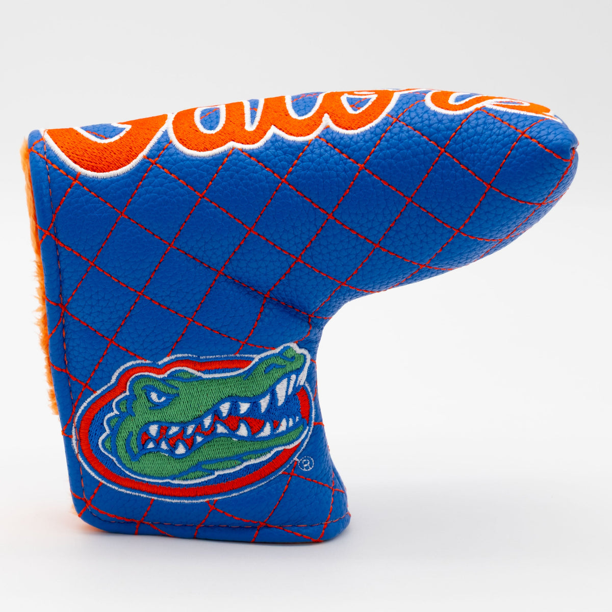 Florida Gators Solid Quilted Blade Putter Cover, front view