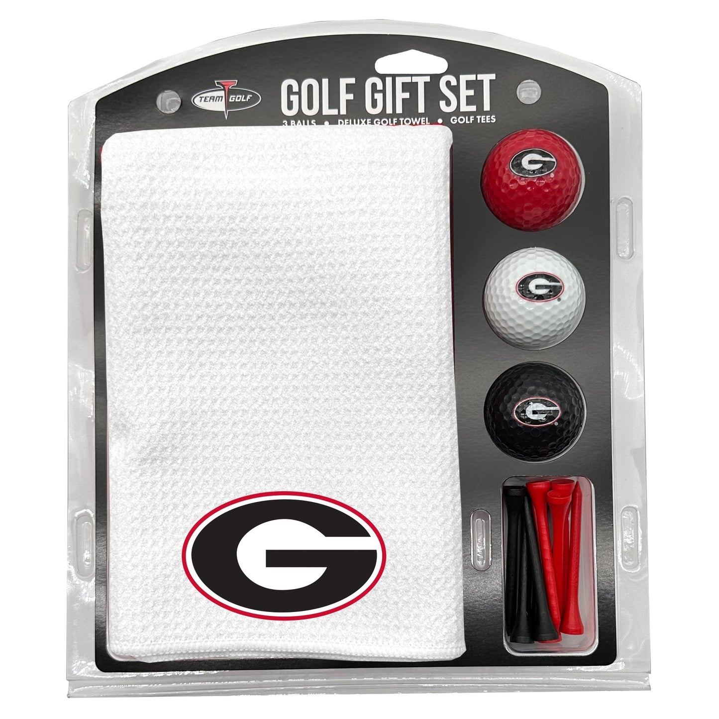 Georgia Bulldogs White Microfiber Towel Golf Gift Set - Club Rehab