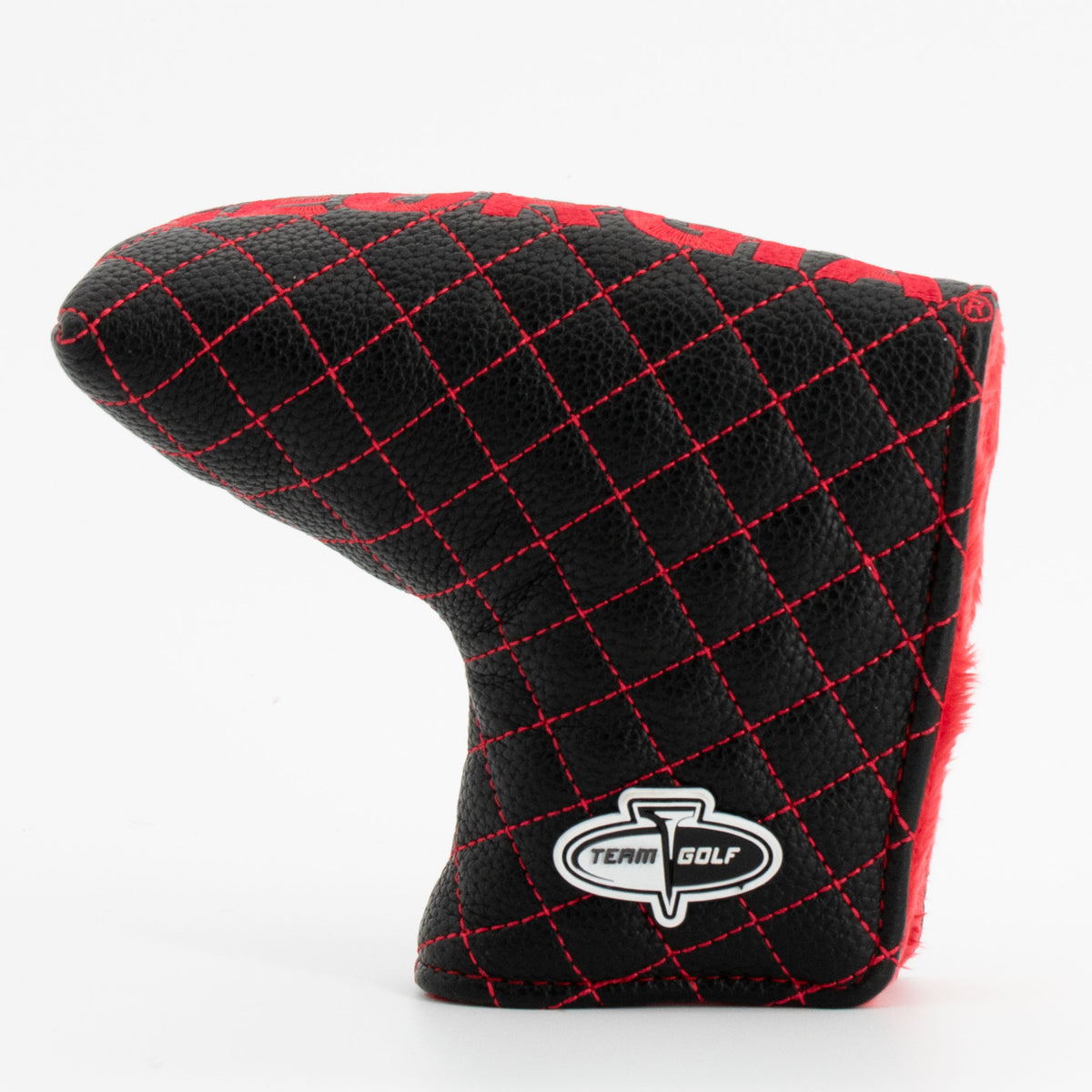 Georgia Bulldogs Solid Quilted Blade Putter Cover, back view