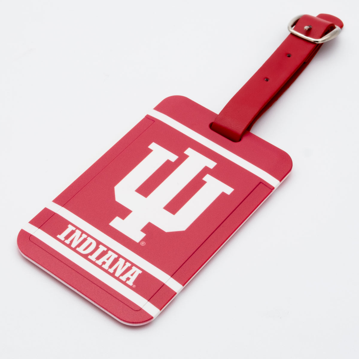 Indiana Hoosiers plastic golf bag tag by Team Golf, product photo 1
