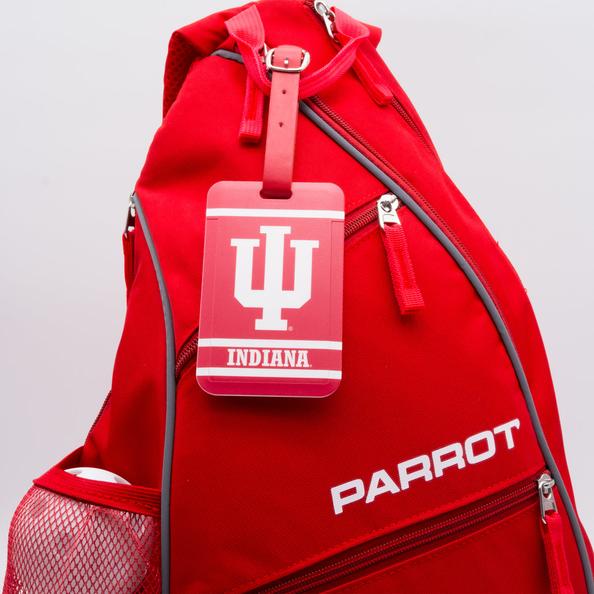Indiana Hoosiers plastic golf bag tag by Team Golf, product photo 3
