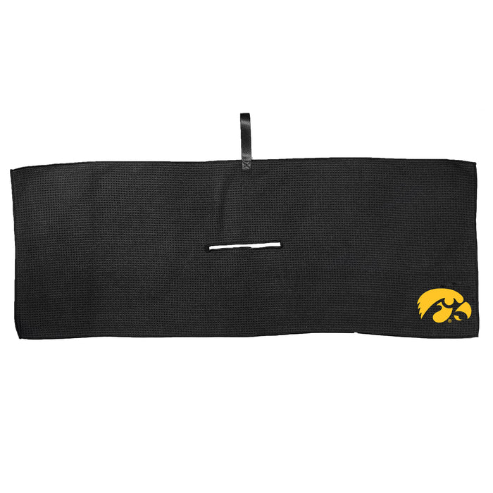 Iowa Hawkeyes 16 x 40 microfiber golf towel with team logo