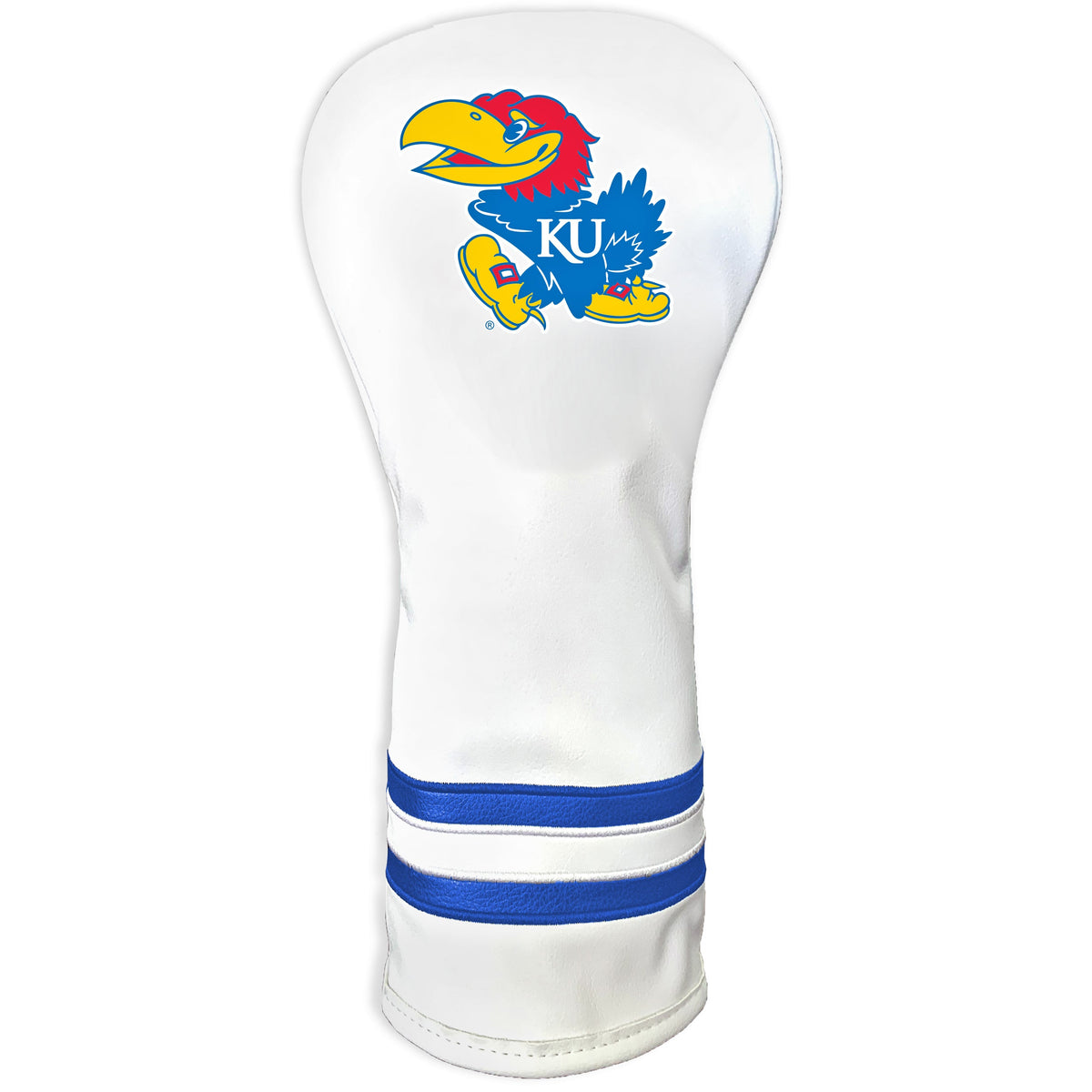 Kansas Jayhawks Vintage White Printed Fairway Headcover - golf headcover product images