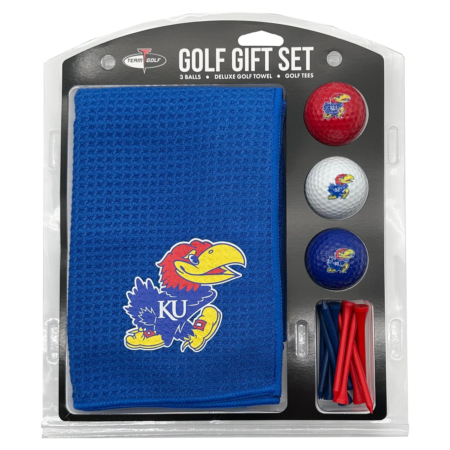 Kansas Jayhawks Microfiber Towel Golf Gift Set - Club Rehab
