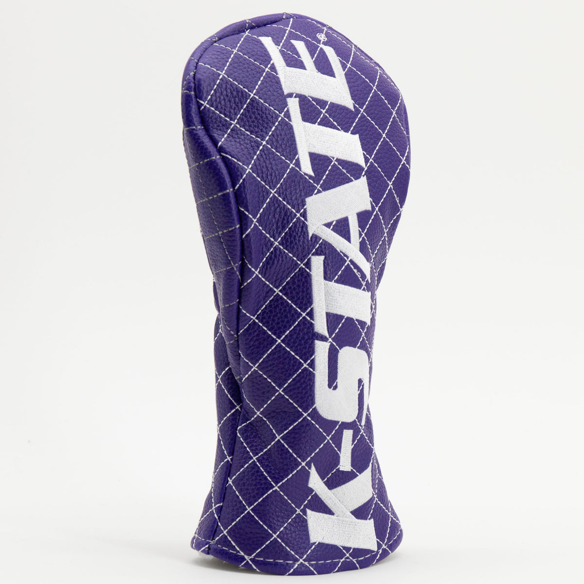 Kansas State Wildcats Solid Quilted Fairway Headcover, angled view