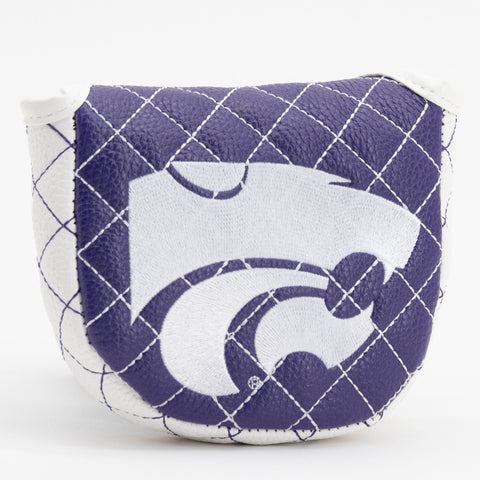 Einfarbige gesteppte Kansas State Wildcats Mallet-Putterhaube