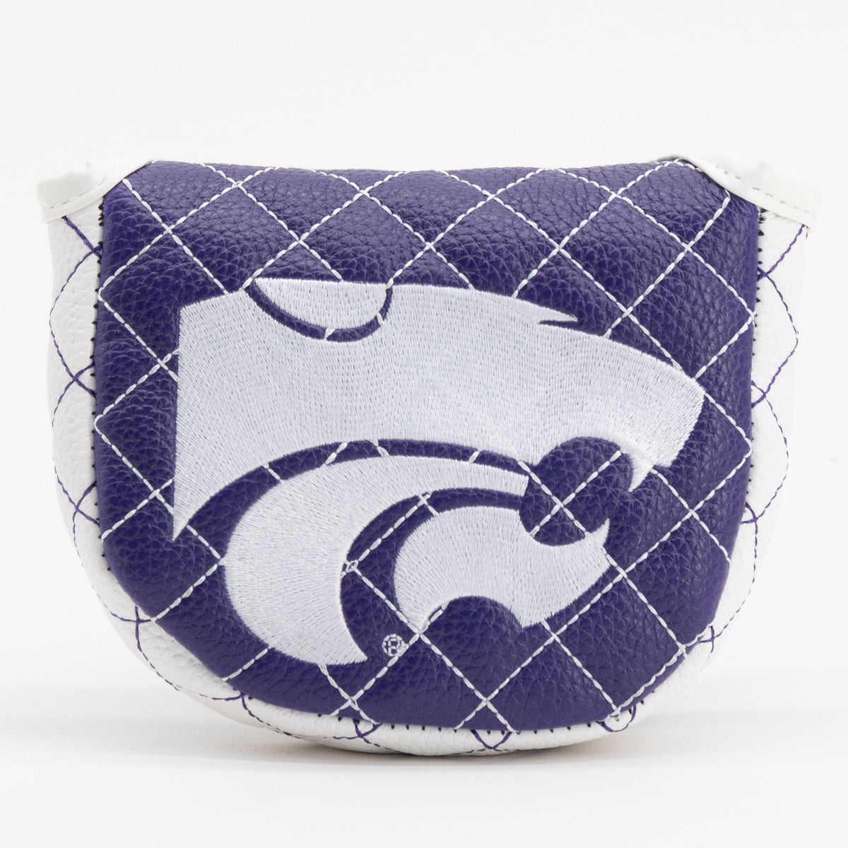 Kansas State Wildcats Solid Quilted Mallet Putter Cover, front view