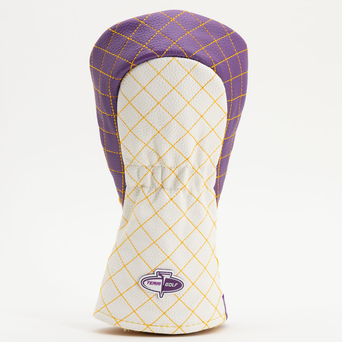 LSU Tigers Striped Quilted Fairway Headcover, back view