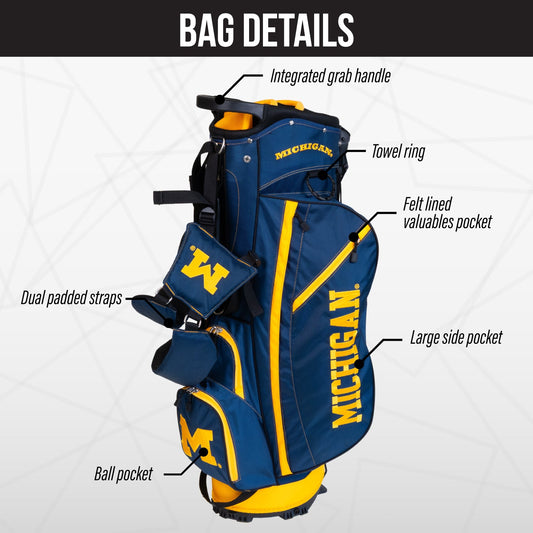Michigan Wolverines Fairway Stand Bag - Image 3 - Club Rehab