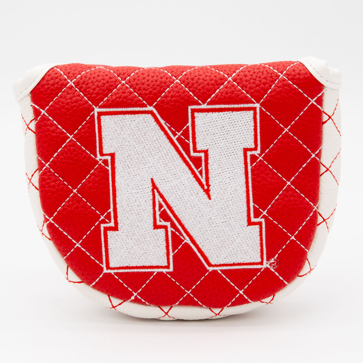 Nebraska Cornhuskers Solid Quilted Mallet Putter Cover, front view