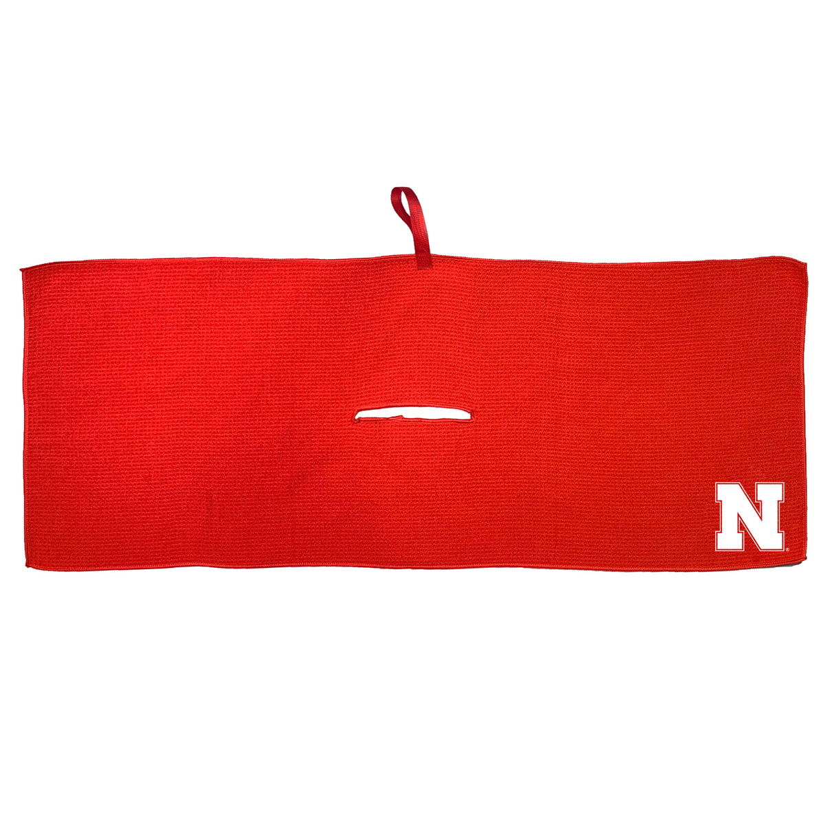 Nebraska Cornhuskers 16 x 40 microfiber golf towel with team logo